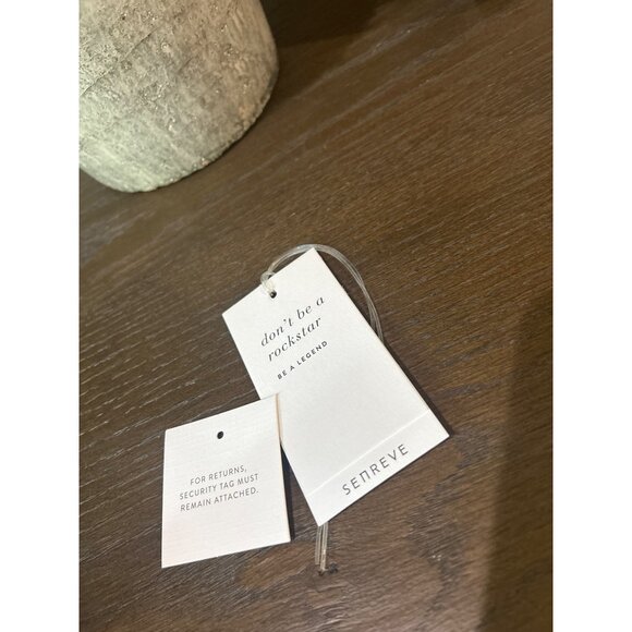 Senreve GRAY Embossed Leather Bracelet Pouch Clutch Grey Womens Size OS - Picture 11 of 11